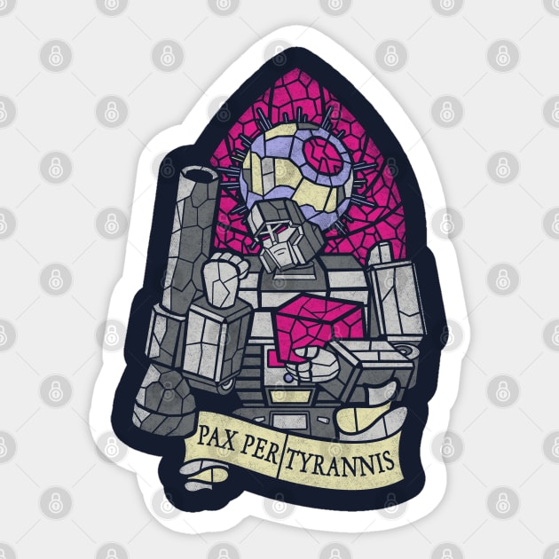 Pax Per Tyrannis Sticker by mannypdesign